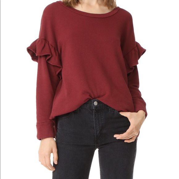 Current Elliot Ruffle Sweatshirt - Picture 1 of 4